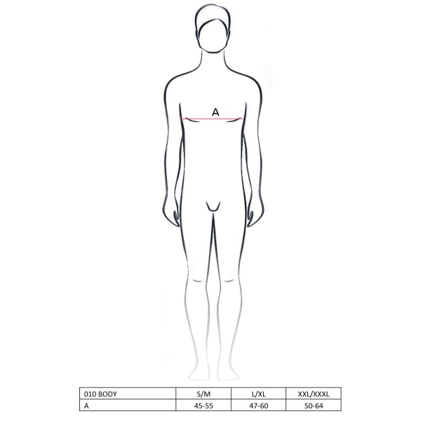 Мужское боди Passion BODY black L/XL