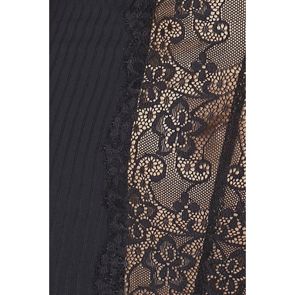 Сорочка приталенная с чашечками ZOJA CHEMISE black 4XL/5XL - трусики