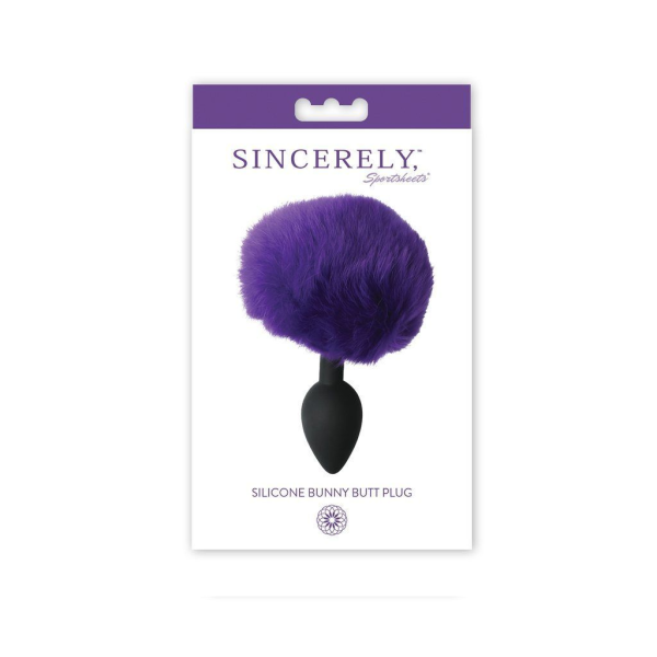 Силиконовая анальная пробка Кроличьий Хвостик -  Sportsheets Silicone BunnyPlug