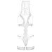 Костюм невесты Leg Avenue G-string teddy, veil & garter One size White, с открытой грудью