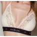 Эластичный топ с кружевом Passion PS001 TOP ecru, размер XL