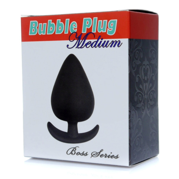 Анальный плаг Boss Series - Bubble Plug Medium Black