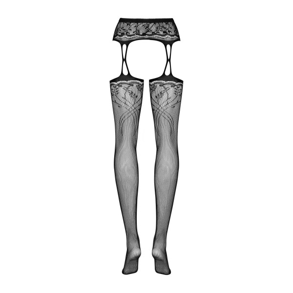 Чулки с поясом Obsessive S206, S/M/L.