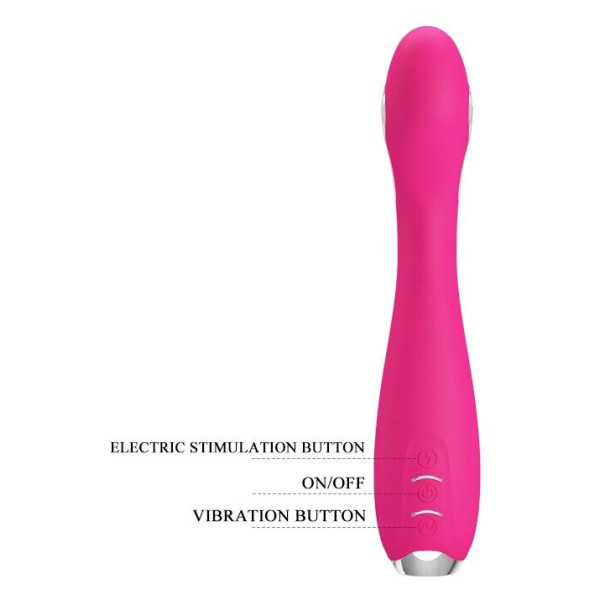 Вибратор Pretty Love - HECTOR G-SPOT VIBRATOR с электростимуляцией, 19,5 см