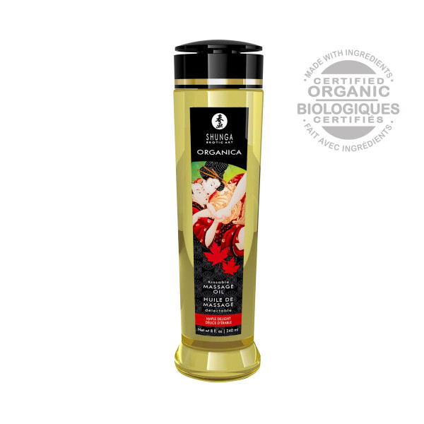 Органическое массажное масло Shunga ORGANICA - Maple Delight, с витамином Е, 240 мл