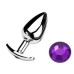 Анальная пробка якорь с кристаллом Purple, размер S