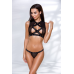 Комплект белья DEBRA SET black L/XL: стрэпы: топ с декольте, трусики