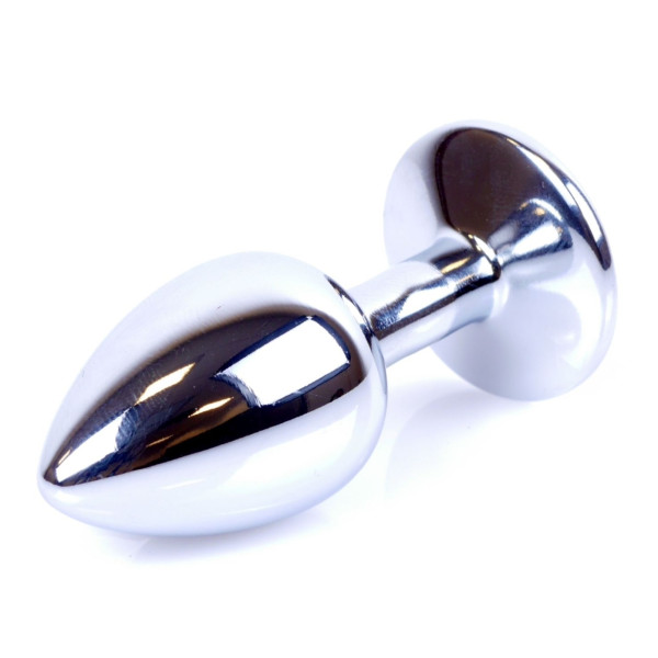 Анальная пробка Boss Series - Jewellery Silver PLUG Light Blue S
