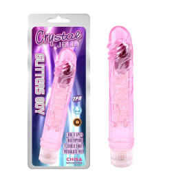 Вибратор CHISA Seduction Glitters Boy - PINK, 23,6 см