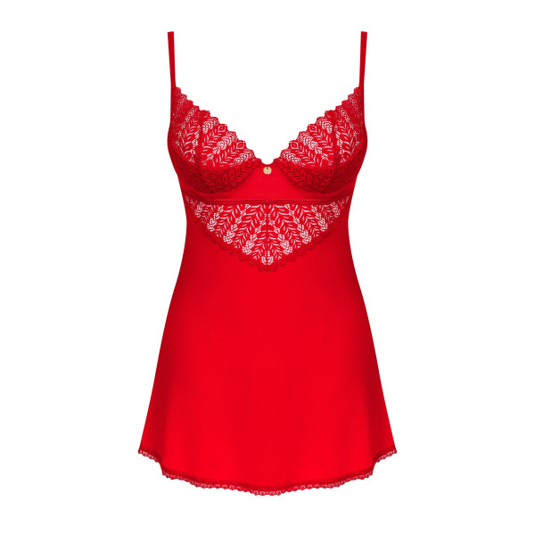 Пеньюар Obsessive Ingridia chemise & thong M/L
