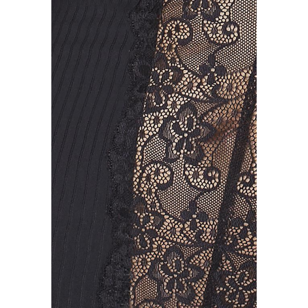 Сорочка приталенная с чашечками ZOJA CHEMISE black L/XL, трусики