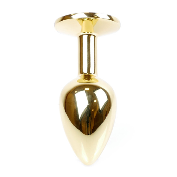 Анальная пробка Boss Series - Jewellery Gold PLUG Clear S