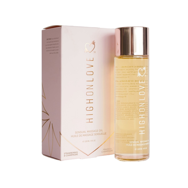 Массажное масло HighOnLove Massage Oil - Strawberry & Champagne