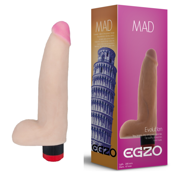Вибратор EGZO Ciberskin, 20*4,7 см