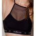 Спортивный топ с прозрачной вставкой Passion PS006 TOP black, размер M