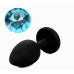 Силиконовая анальная пробка с кристаллом Silicon Black 12, размер S