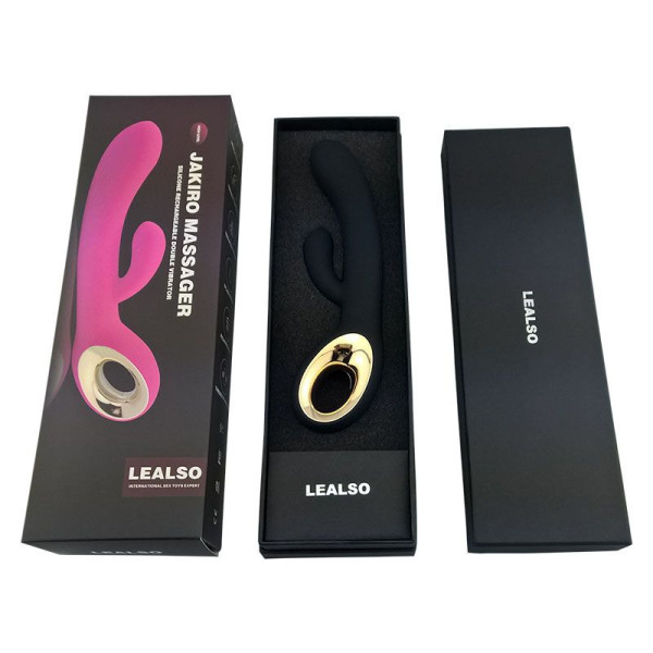 Вибратор Lealso с клиторальным стимулятором - Jakiro Black