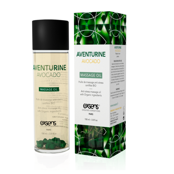 Массажное масло EXSENS Aventurine Avocado (анти-стресс с авантюрином)