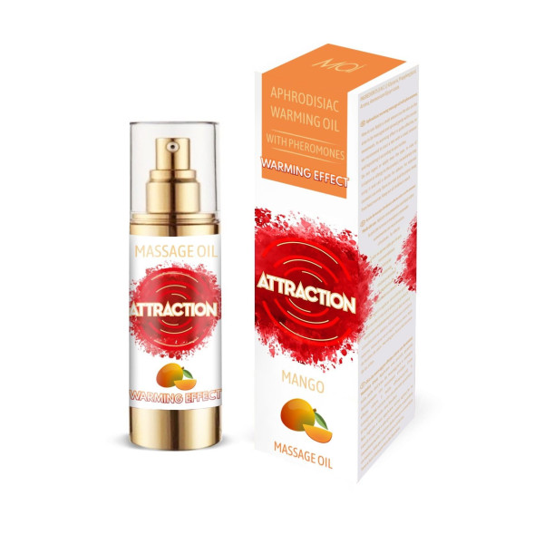 Разогревающее массажное масло с феромонами MAI PHEROMON MASSAGE OIL - MANGO, 75 мл