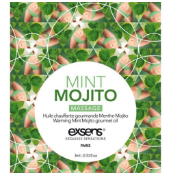 Пробник массажного масла EXSENS Mojito, 3мл