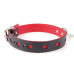 Ошейник с поводком COLLAR HEART Black and Red