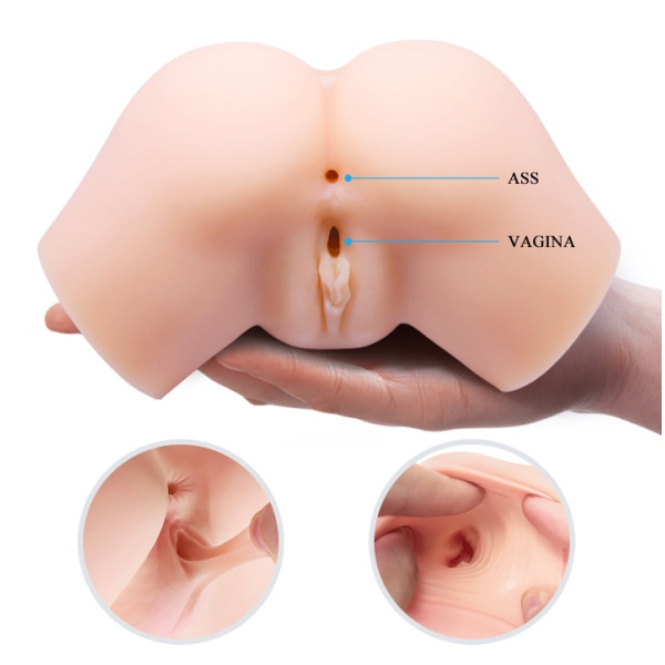 Мастурбатор с двойной вибрацией и двумя входами Crazy Bull - Samantha Dual Vagina and Anal