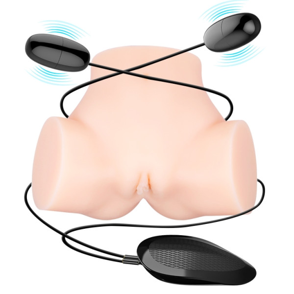 Мастурбатор с двойной вибрацией и двумя входами Crazy Bull - Samantha Dual Vagina and Anal