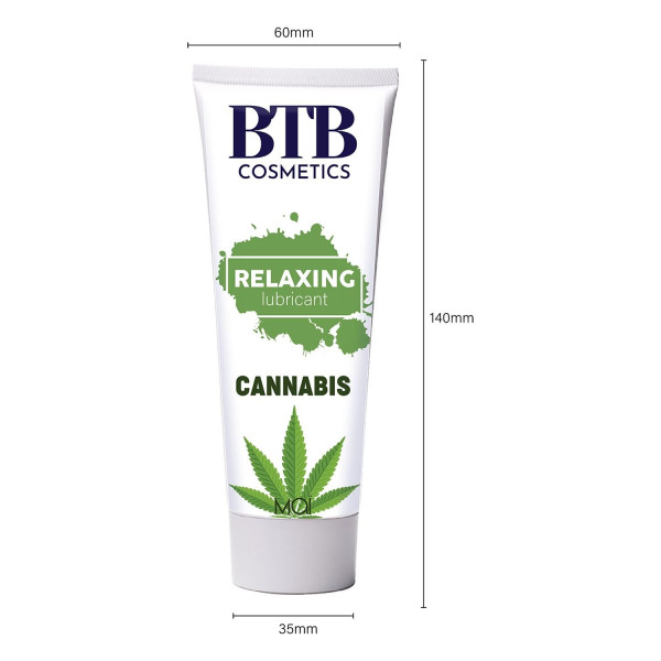 Смазка на водной основе BTB FLAVORED CANNABIS, 100 мл