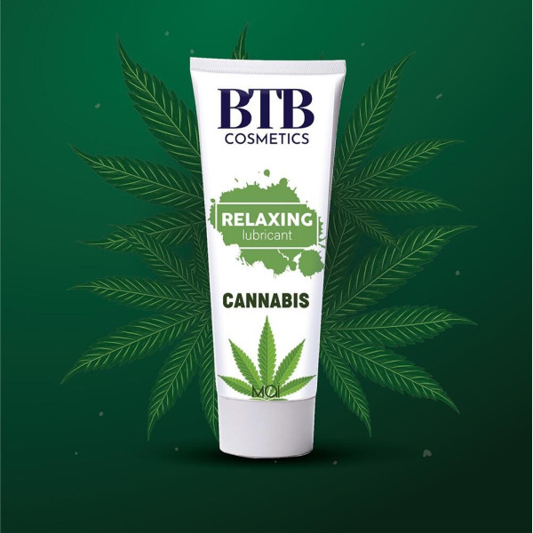Смазка на водной основе BTB FLAVORED CANNABIS, 100 мл