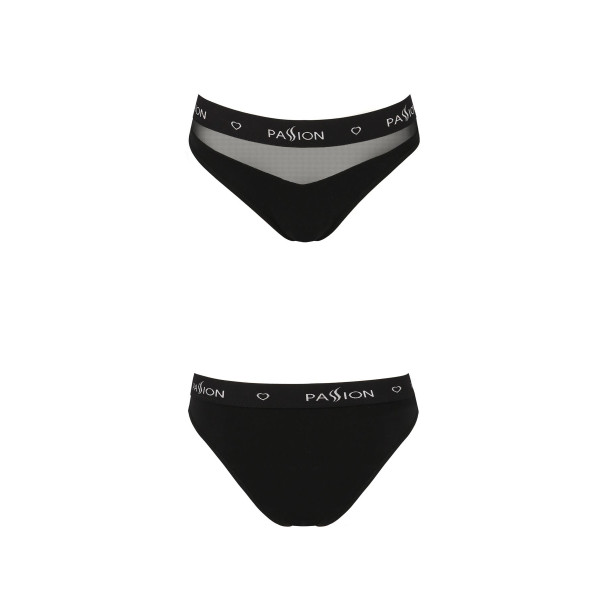Трусики с прозрачной вставкой Passion PS006 PANTIES black, размер M