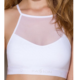 Спортивный топ с прозрачной вставкой Passion PS006 TOP white, размер XL