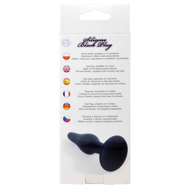 Анальный плаг Silicone Plug Black - Medium