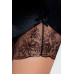 Сорочка приталенная с чашечками BRIDA CHEMISE black L/XL, трусики