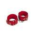 Оковы Leather Dominant Leg Cuffs, red