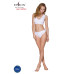 Спортивный топ из эластичного хлопка Passion PS005 TOP white, размер L
