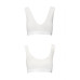 Спортивный топ из эластичного хлопка Passion PS005 TOP white, размер L