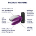 Вибромассажер для пар Satisfyer Double Fun Violet