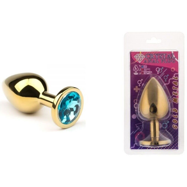 Анальная пробка, Gold Topaz, L