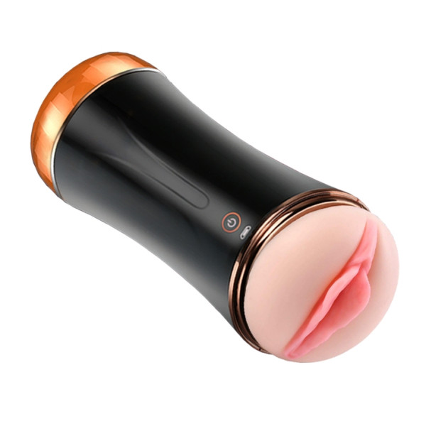 Мастурбатор с двумя входами и вибростимуляцией BOSS Vibrating Masturbation Cup USB 10 function + Interactive Function