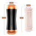 Мастурбатор с двумя входами и вибростимуляцией BOSS Vibrating Masturbation Cup USB 10 function + Interactive Function