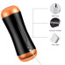 Мастурбатор с двумя входами и вибростимуляцией BOSS Vibrating Masturbation Cup USB 10 function + Interactive Function