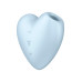 Вакуумный стимулятор-сердечко с вибрацией Satisfyer Cutie Heart Blue