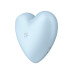 Вакуумный стимулятор-сердечко с вибрацией Satisfyer Cutie Heart Blue
