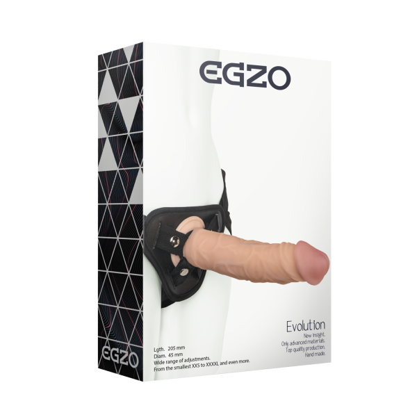 Страпон женский EGZO Evolution, 20,5*4,5 см