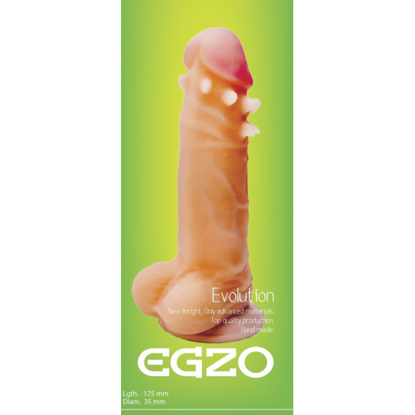 Фаллоимитатор EGZO Ciberskin, 17,5*3,5 см
