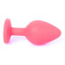 Силиконовая анальная пробка Boss Series - Jewellery Red Silicon PLUG Medium Blue M