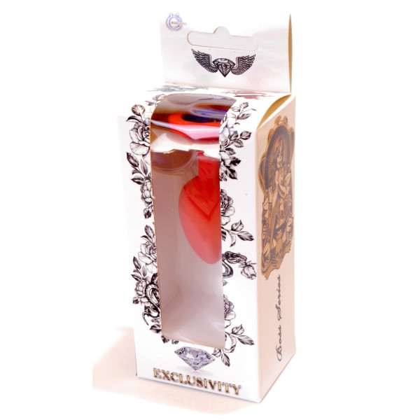 Силиконовая анальная пробка Boss Series - Jewellery Red Silicon PLUG Medium Blue M