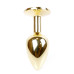 Анальная пробка Boss Series - Jewellery Gold PLUG Red S
