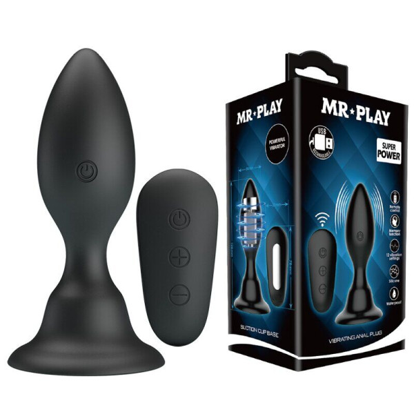 Анальный стимулятор с вибрацией MR PLAY - VIBRATING ANAL PLUG