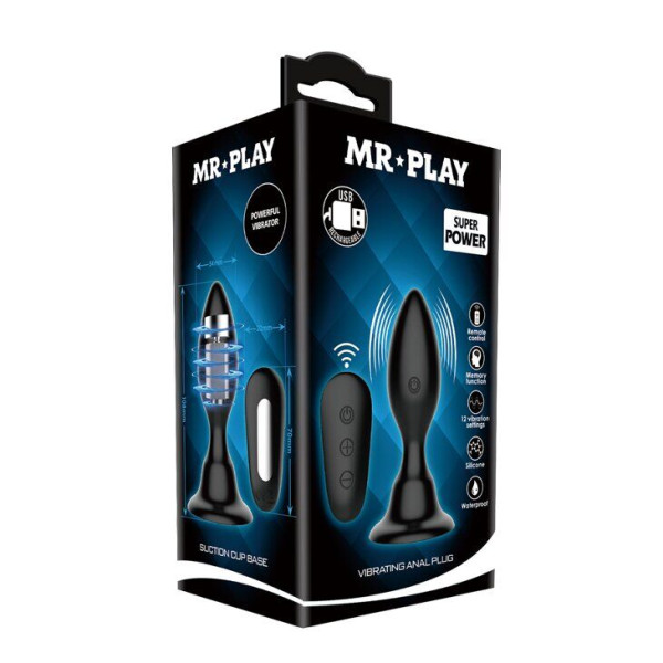 Анальный стимулятор с вибрацией MR PLAY - VIBRATING ANAL PLUG